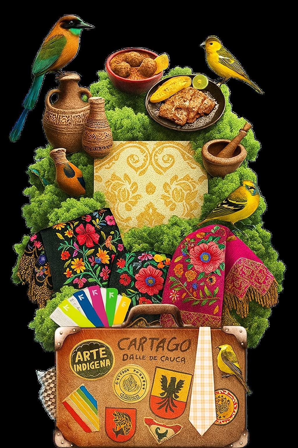 Bordados y naturaleza de Cartago