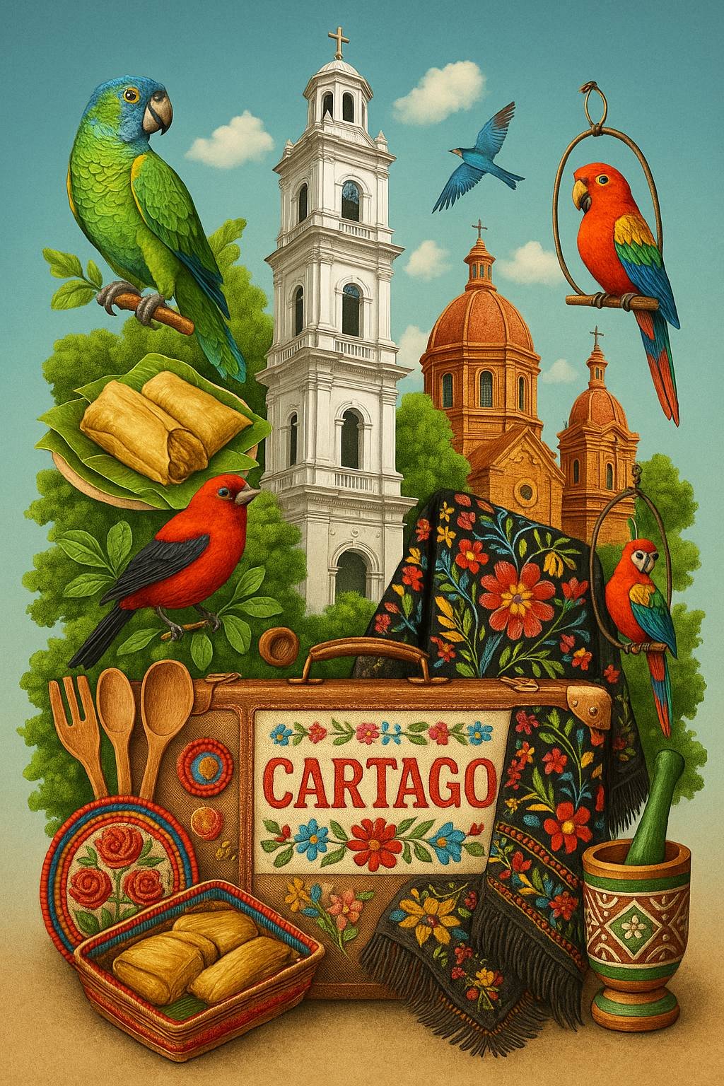 Paisaje del Valle en Cartago